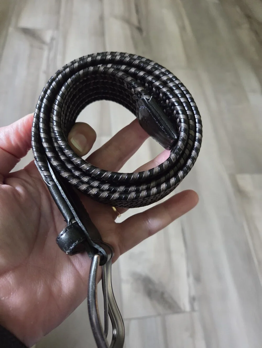 Torino Men's Braided Leather Belt